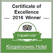 Kingsknowes Hotel Trip Advisor Certificate of Excellence Winner 2016